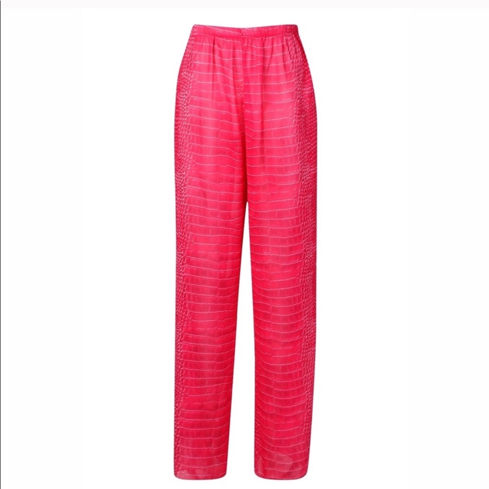 🌸CROC WIDE LEG  BEACH PANTS 💕 - Picture 3 of 9